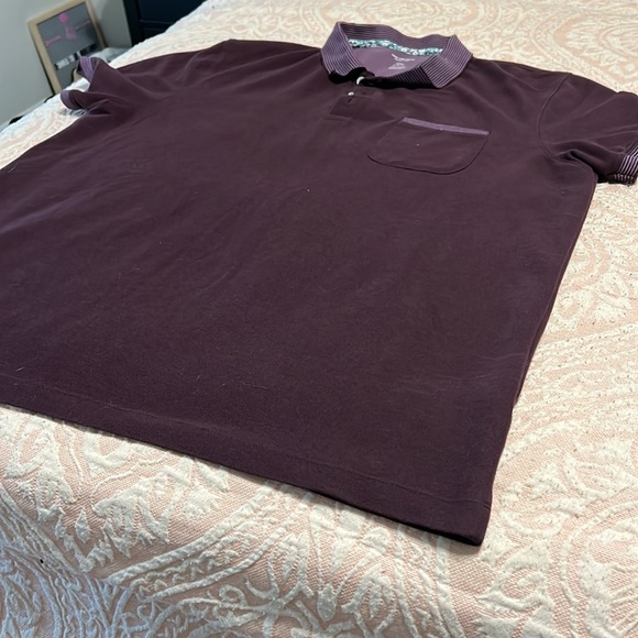 Mens XXL Van Heusen Purple Polo - Picture 3 of 7